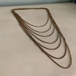 multi layer gold chain necklace